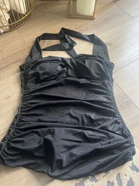 Catalina Black Swim Top
